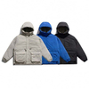 Oem Manufacturer Men's Hooded Cotton-Padded Coat Fashion Simple Print Jacket