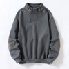 OEM Manufacturer Customized Stand Collar Thicker Fleece Casual Custom Sweatshirt Plus Size Hoodies Men Hoodies