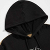 OEM Logotipo personalizado Sports Sports Wear Bloque de color sudadera con capucha Black Jogger Men Dos piezas de pistas a juego