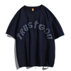 Anpassade män 100% bomull överdimensionerad pufftryck t -shirt