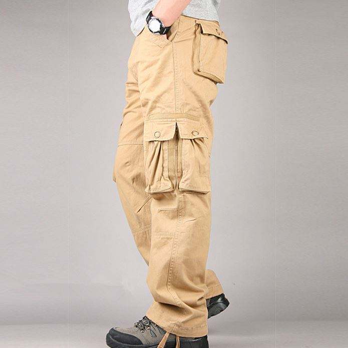 Персонализирани тактически панталони Висококачествени дебели мъжки карго панталони с множество джобове