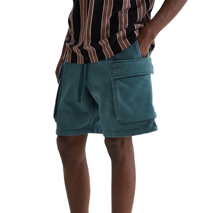 El diseñador de la ropa de los hombres del verano pone en cortocircuito los pantalones cortos de encargo del sudor del cargo del paño grueso y suave del poliéster