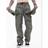 Custom Mens Cargo Pants Colod Color Buckle Waist Detail Utility Pockets Men Tactical Pants