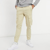 Hot Selling Streetwear Adjustable Toggle Cuffs Solid Color Mens Multi Pocket Cargo Pants