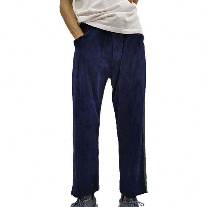Чоловічі штани Color Block Streetwera Pants Чоловічі вельветові штани прямого крою