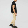 Wholesale Custom Zip Fly Solid Color Snap Button Side Cargo Pants