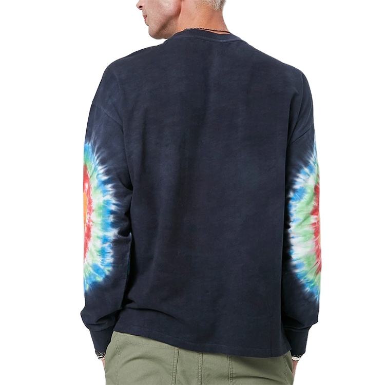 Populaire Street Sports Man'stie Dye hoodie-sweatshirts met ronde hals