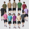 330 Gsm 100% Cotton Streetwear Blank Drop Shoulder Vintage Washed Heavyweight Plus Size Oversized Custom Men's T-shirts