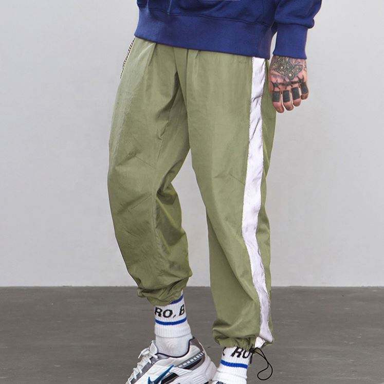 OEM Manufacturer Hot Sales Custom Mens Nylon Wind Track Jogger Custom Pants