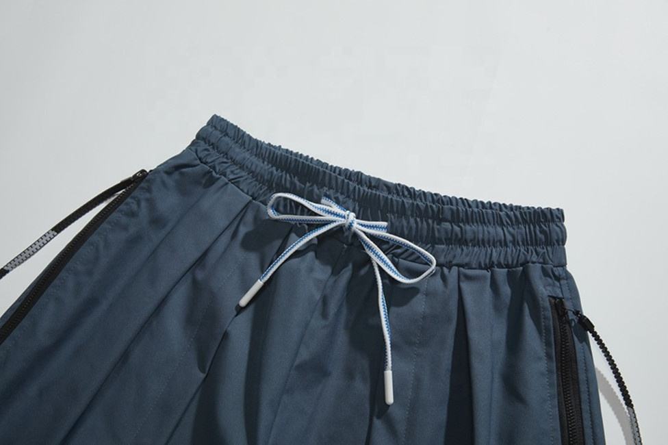 OEM Manufacturer Custom Logo Mens Womens Trousers Nylon Polyester Pants High Waist Wide Leg Sweatpants For Men