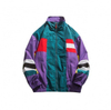 Oem Manufacturer Custom Men's Contrasting Colors Spliced Vertical Collar Overalls Casual Coat Jacket