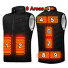 OEM Manufacturer Winter Unisex Men Usb Rechargeable Electric Heater Jacket 2 4 9 Zone Heating Warming Thermal Heated Vest