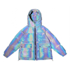 Oem Manufacturer Wholesaler 3M Reflective Fabric Polyester Warm Soft Shell Knit Sleeve Quilted Zipper Men Puffer Jacket