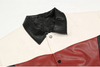 Oem Manufacturer Customized Casual Color Block Embroidery Plus Sizes Artificial Leather Men's Jacket