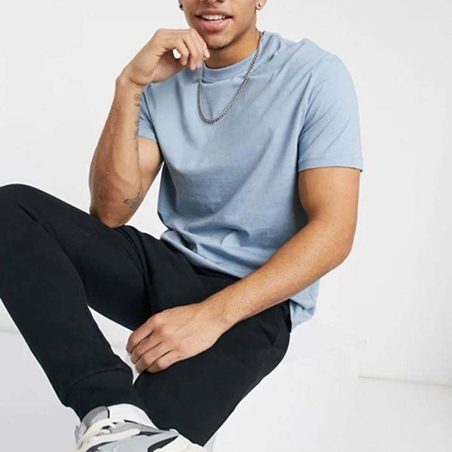 စက်ရုံလက်ကား အရည်အသွေးမြင့် T Shirt အင်္ကျီလက်တို အမျိုးသားများအတွက် 100% Cotton T Shirt