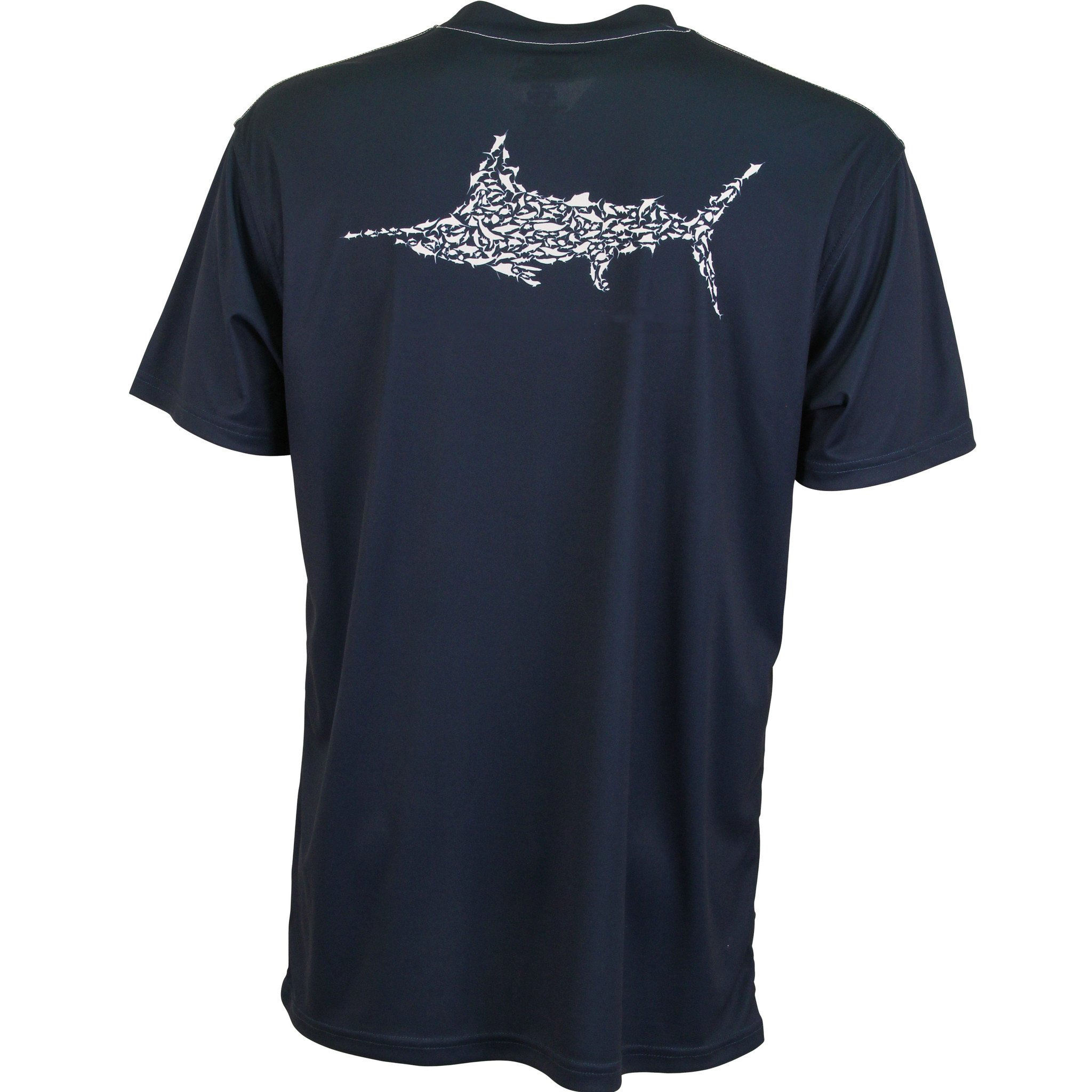 Чоловіча футболка для риболовлі зі 100% поліестером із захистом від сонця зі спеціальним логотипом виробника OEM