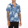 OEM Manufacturer Custom All Over Printed Sublimation V Neck T Shirt Men Shirt For Adult