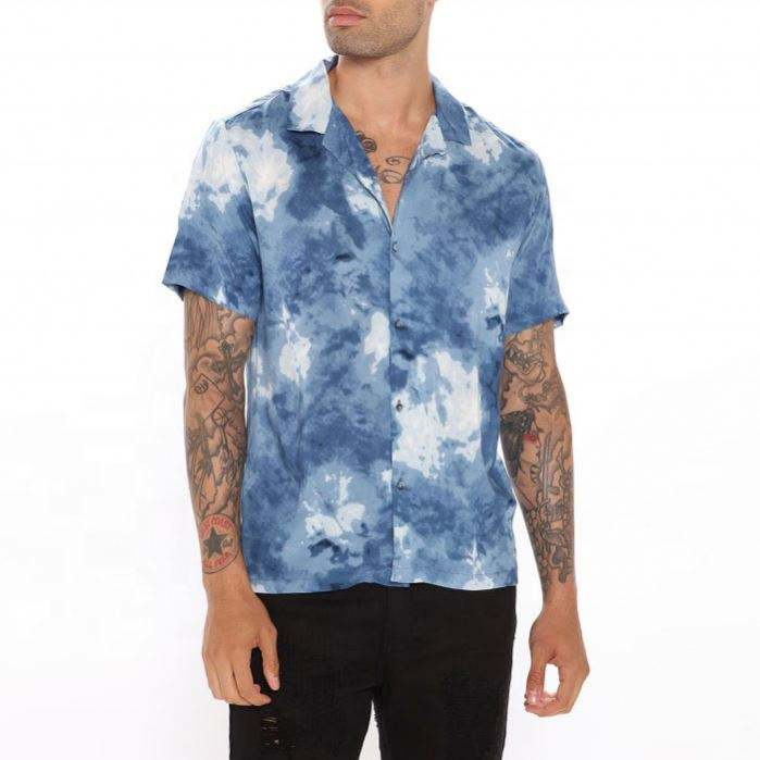 OEM Manufacturer Custom All Over Printed Sublimation V Neck T Shirt Men Shirt For Adult