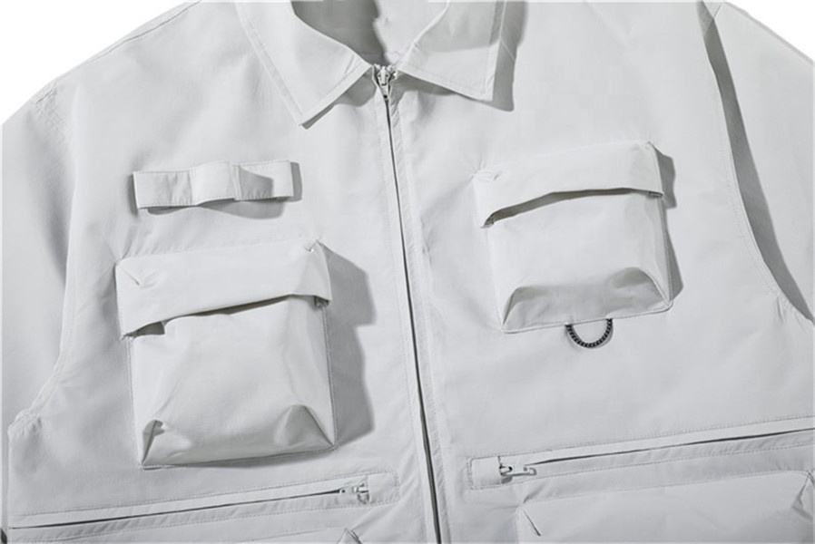 Oem Manufacturer Custom Plus Sizes Street Fashion Retro Multi-Pocket Tooling Jacket