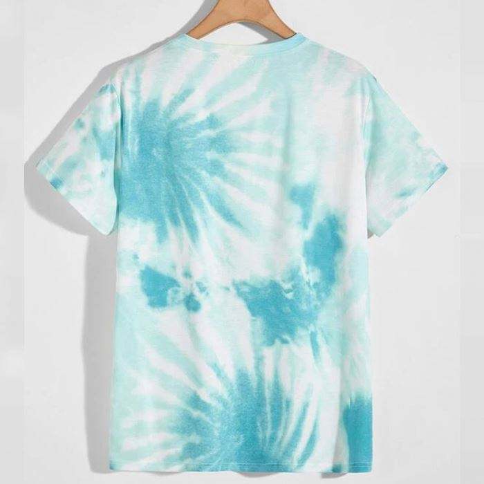 High Quality Men Designer Tshirt Short Sleeve O Neck Men Tie Dye Printed Tshirt