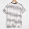 Oem Bulk Wholesale Brand Tshirts Contrast Binding Men Summer Short Sleeve Striped Tshirt