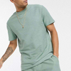 Summer Style Plain Men Tracksuit Set Two Piece T Shirt & Jogger Sets