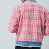 Mens Jackets China Factory Custom Winter Coat Reversible Plaid Mens Denim Jacket