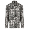 OEM Manufacturer Shirts For Men Hawaiian Shirt Grey Snake Print Long Sleeve Shirt
