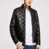 Zipper åpning menn vinterfrakk faux skinn jaket michael jackson jakker