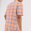 Fabricante de OEM Camisa de verão e shorts definidos para homens xadrez de manga curta