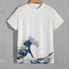 Wholesale High Quality Summer Shorts Leeve T Shirts Men White Digital Printing Graphic Tshirt
