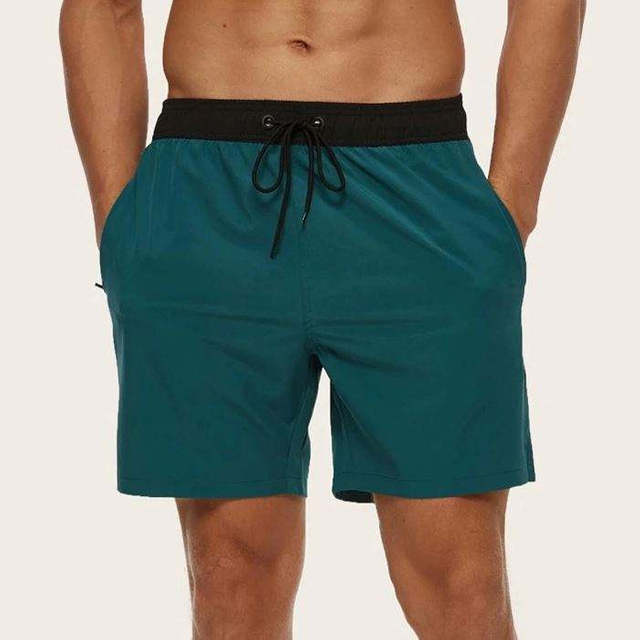 Hot Selling Men Swimwear Shorts Swimming Trunks Custom Elastic Waist Swim Shorts Classic Swimming Shorts
