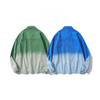 Oem Manufacturer Wholesale Custom Fashion Gradient Pattern Denim Cardigan Clothing Jacket