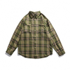 OEM Manufacturer Custom High Quality Men's Shirts Oversize Plaid Printed Shirt Casual Loose Lapel Shirts For Men