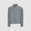 Custom Logo Design Street Western Jacket Down Collar Soft Blue 100% Suede Mens Jackets