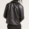 Mens New Fashion Style High Quality Studded Faux Leather Jacket