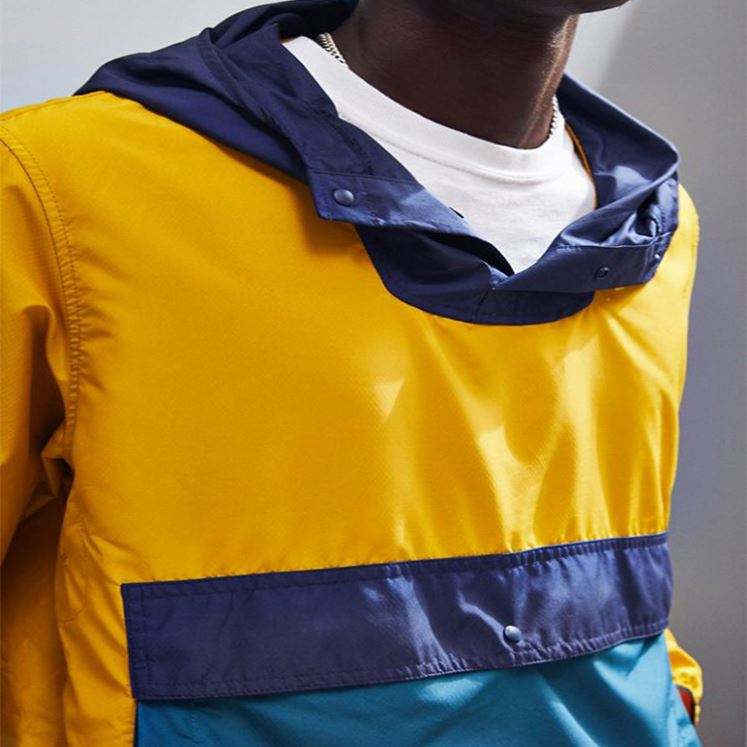 China Factory Custom Jackette For Men Colorblocked Voyage Anorak Windbreaker Jackets