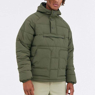 Vente en gros Veste Rembourr&eacute;e D'hiver &Agrave; Demi-Boutons Pour Hommes