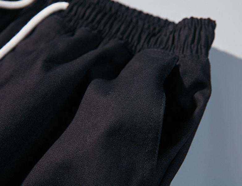 OEM Manufacturer Customize Pure Color Men Multi Functional Sweatpants With Drawstring Cargo Pants Streetwear Men's Trousers