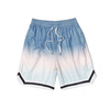 Custom Mens Gym Shorts Drawstring Waist Relaxed Fit Men Ombre Printed Sports Basketball Shorts