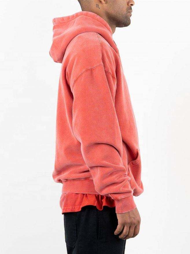 OEM Manufacturer Custom Printed Logo Pullover Oversized Streetwear Fleece Vintage Washed Hoodies