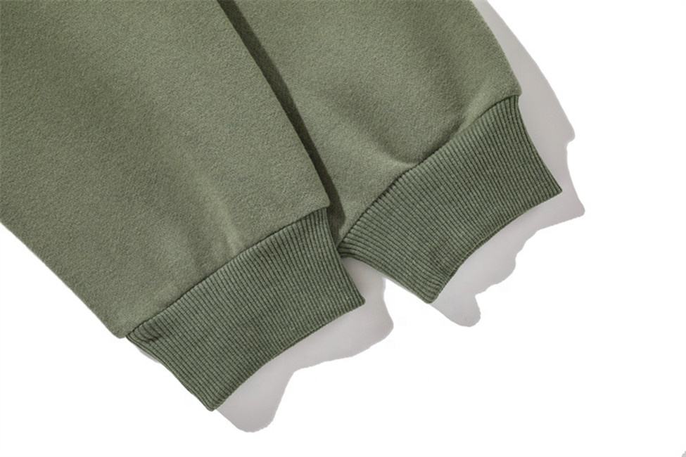 OEM Manufacturer Custom Men's Coats Printed Hoodie Solid Color Personality Pocket Zipper Half Open Top