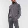 OEM Manufacturer Custom Men's Thickness Heavyweight Cotton Oversized Vintage Washed Grey Hoodie Pullover
