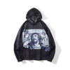 OEM Proizvođač Hot Sale Prilagodba logotip i veličina 100% pamučni francuski Terry Front Printing Crni hoodie za unisex