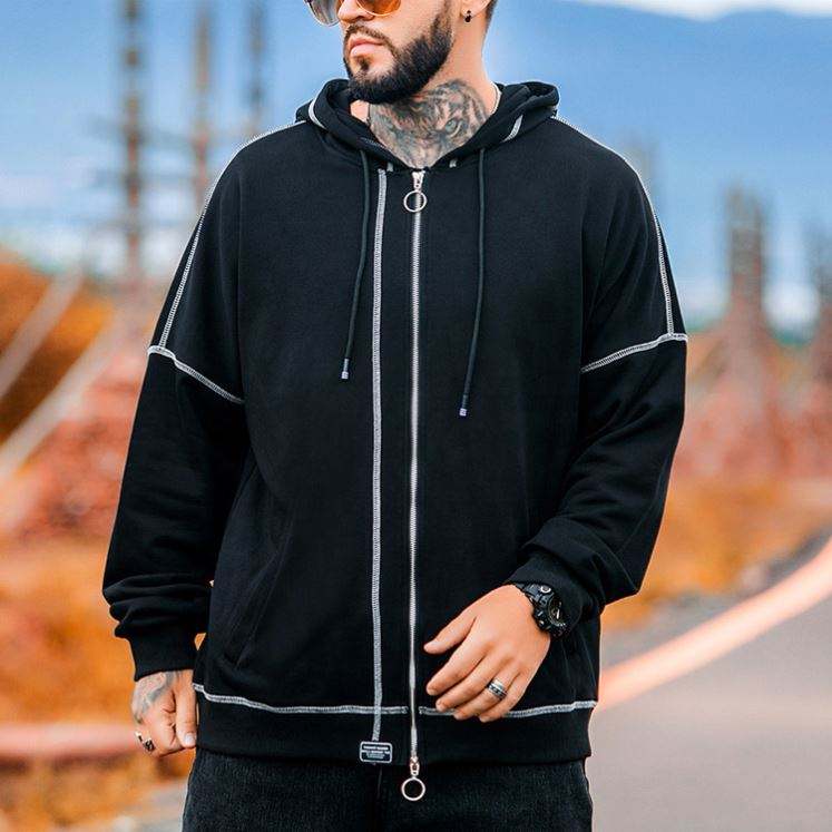 OEM Manufacturer 2021 High Quality Zipper Hoodie Coats Custom Outdoor Casual Blank Zip Up Hoodie Sport Wear Hoodies For Men