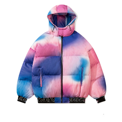 Oem Manufacturer Customized Gradient Color Men's Coat Casual Loose Lamb Wool Plus Size Jacket
