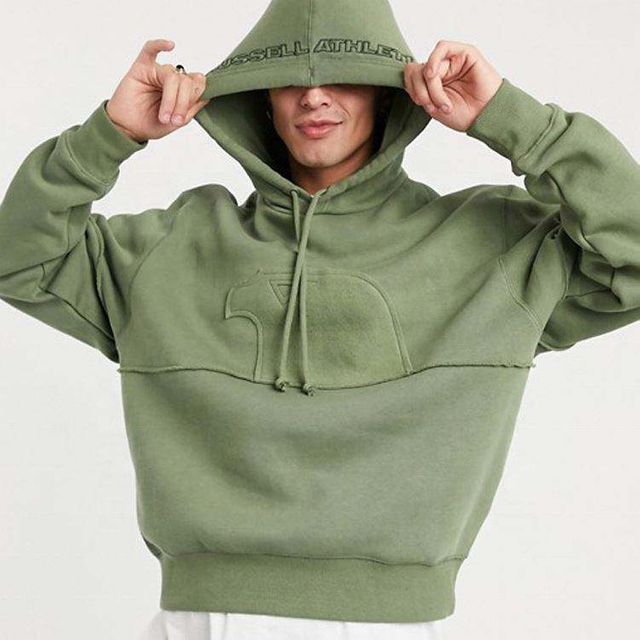 OEM Manufacturer Men Clothing Pullover French Terry Oversized Heavyweight 400Gsm Cotton Drawstring Plain Men's Hoodies 2022