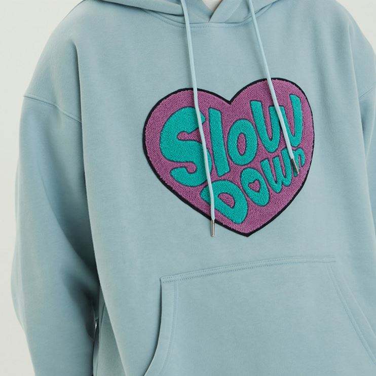 OEM Manufacturer Mens High Quality Chenille Embroidered Patches Hoodies Custom Loose Fit Fashion Hoodies For Men