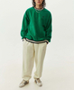 OEM Manufacturer Custom Men Thickness Fleece Winter Colorblock Mock Neck Striped Cuffs And Hem Sweatshirt