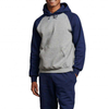 Pengilang OEM Custom Mens Sports Color Block Fitness Gym Raglan Sleeves Hoodies Pullover